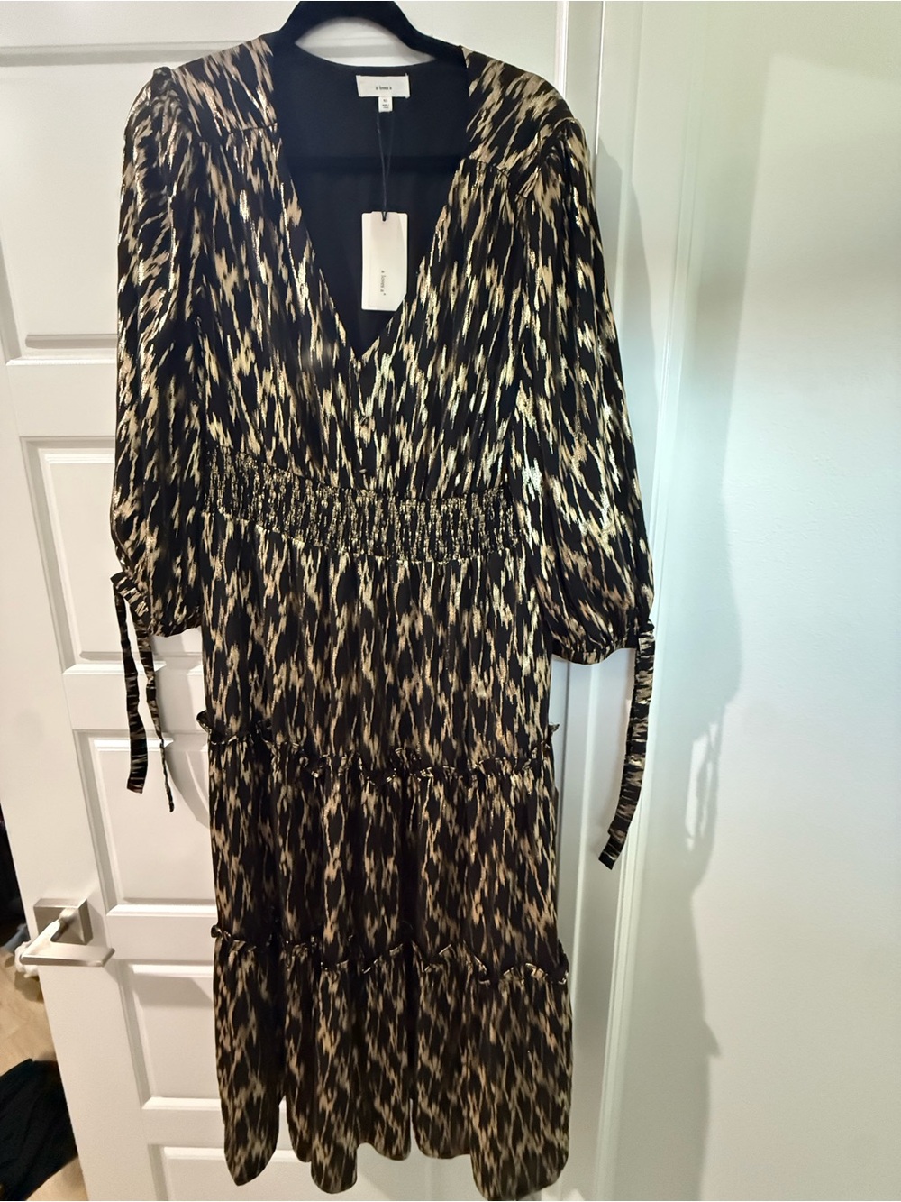 NWT Black and Gold Long Dress